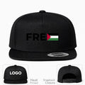 Free Palestine Black Logo Snapback Hat