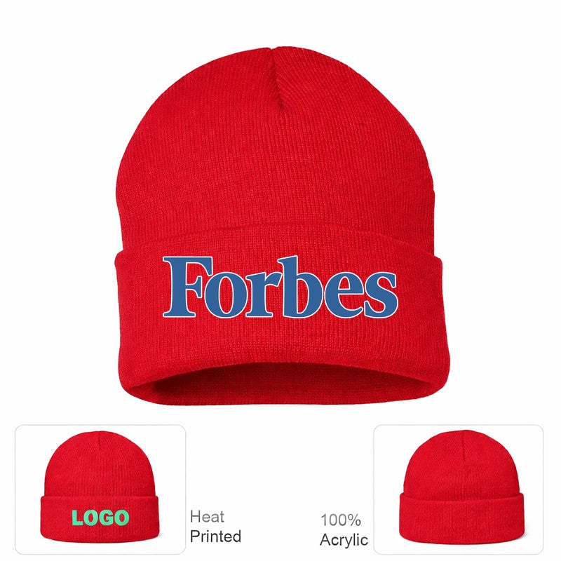 Forbes Red Beanie Hat