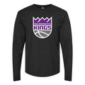 Men's Sacramento Kings Long sleeves Cotton Blend T-Shirt - Black