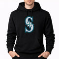 Men's Seattle Mariners Pullover Hoodie - Black