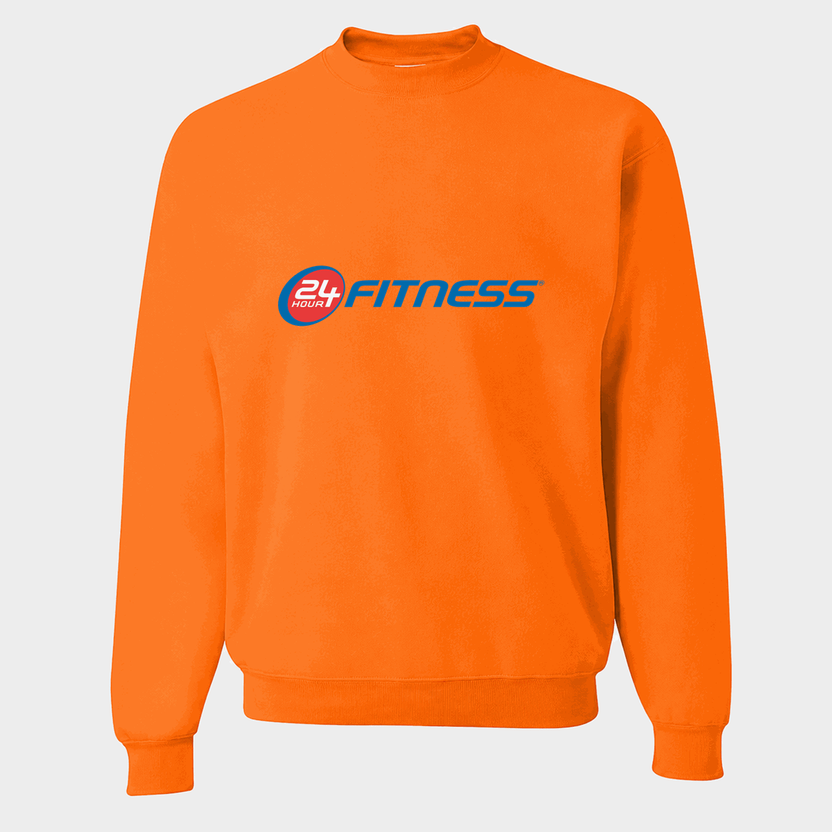 Men's 24 Hour Fitness Crewneck Sweatshirt - Orange