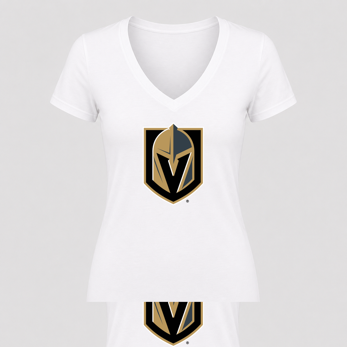 Women's Vegas Golden Knights V Neck T-Shirt in white