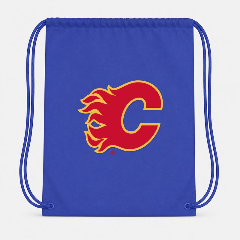 Calgary Flames Drawstring Bag - Blue