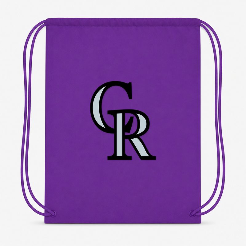 Colorado Rockies Drawstring Bag - Purple