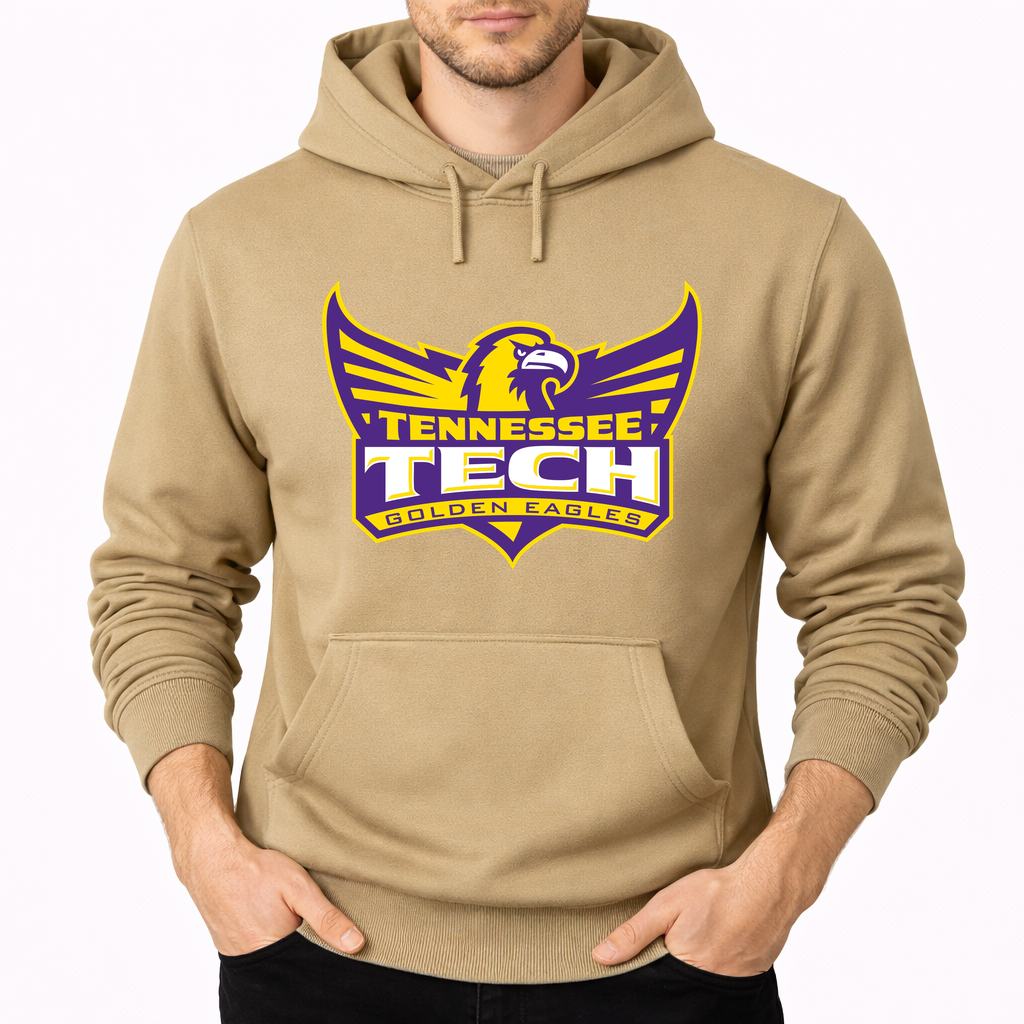 Men's Tennessee Tech Golden Eagles Pullover Hoodie - Tan