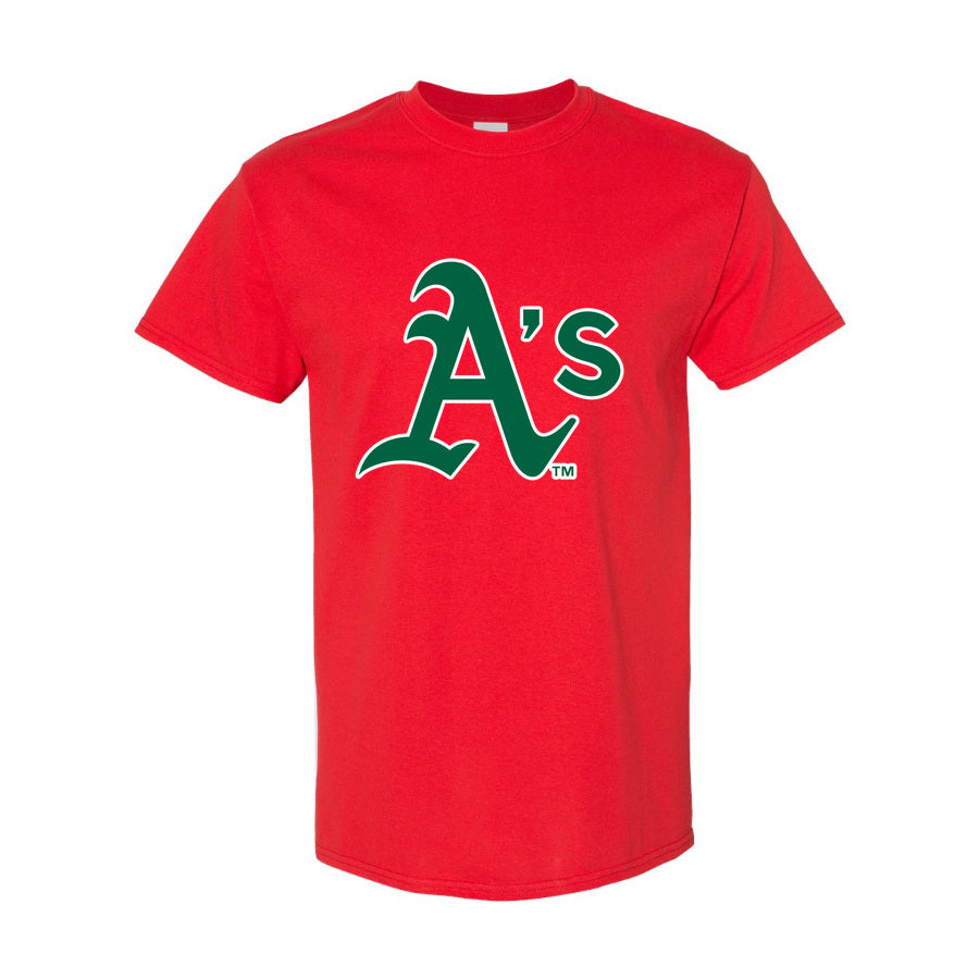 Men's Oakland Athletics Cotton T-Shirt - Red