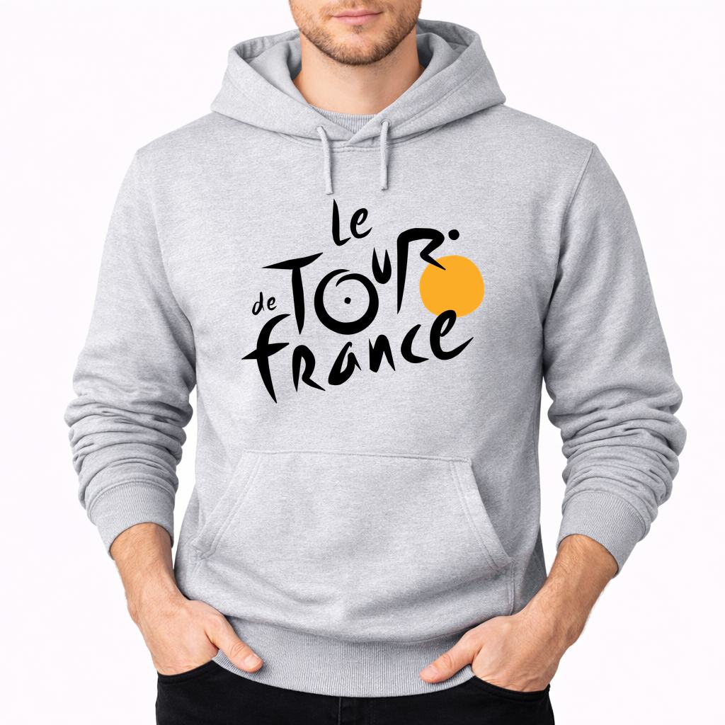 Men's Tour de France Pullover Hoodie - Gray