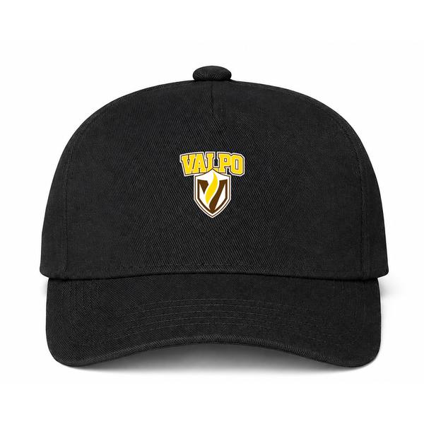 Valparaiso Crusaders Logo Black Dad Baseball Cap Hat