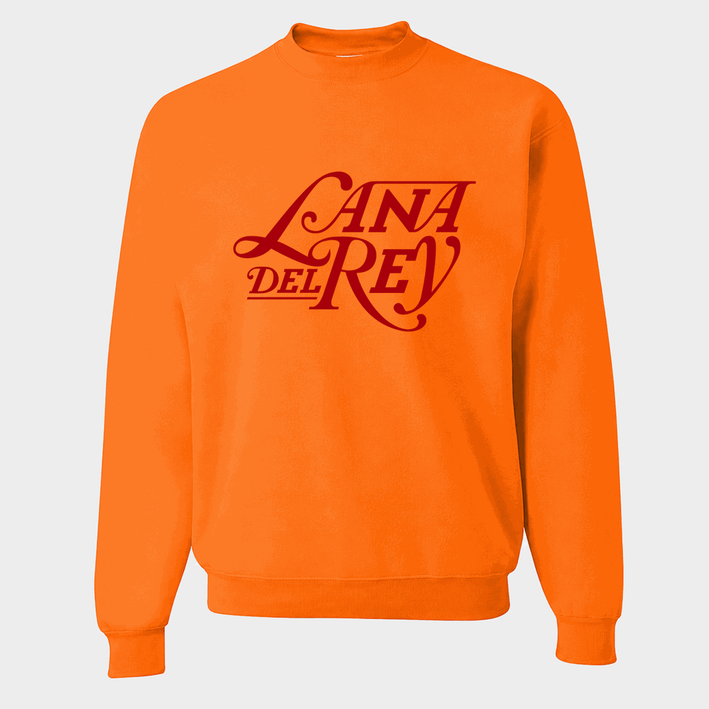Men's Lana Del Rey Crewneck Sweatshirt - Orange