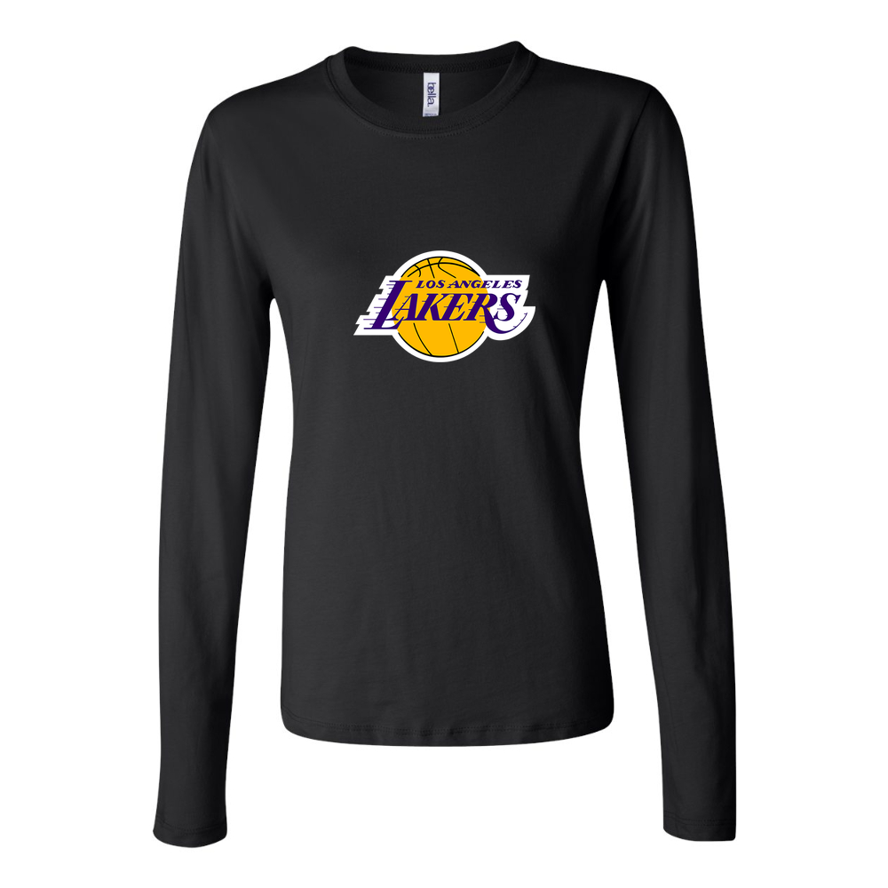 Women's Los Angeles Lakers Long Sleeve T-Shirt - Black