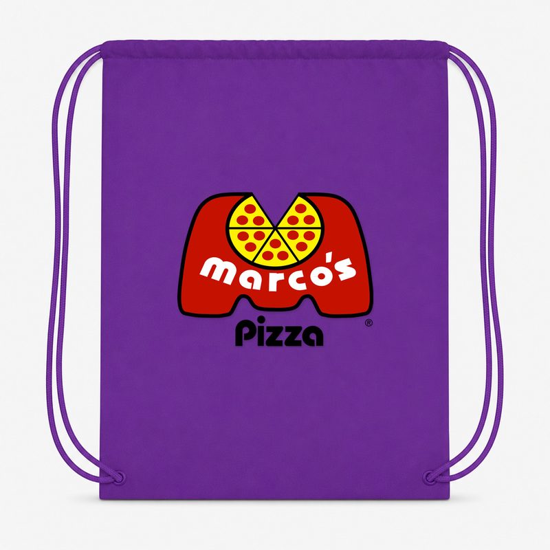 Marcos Pizza Drawstring Bag - Purple