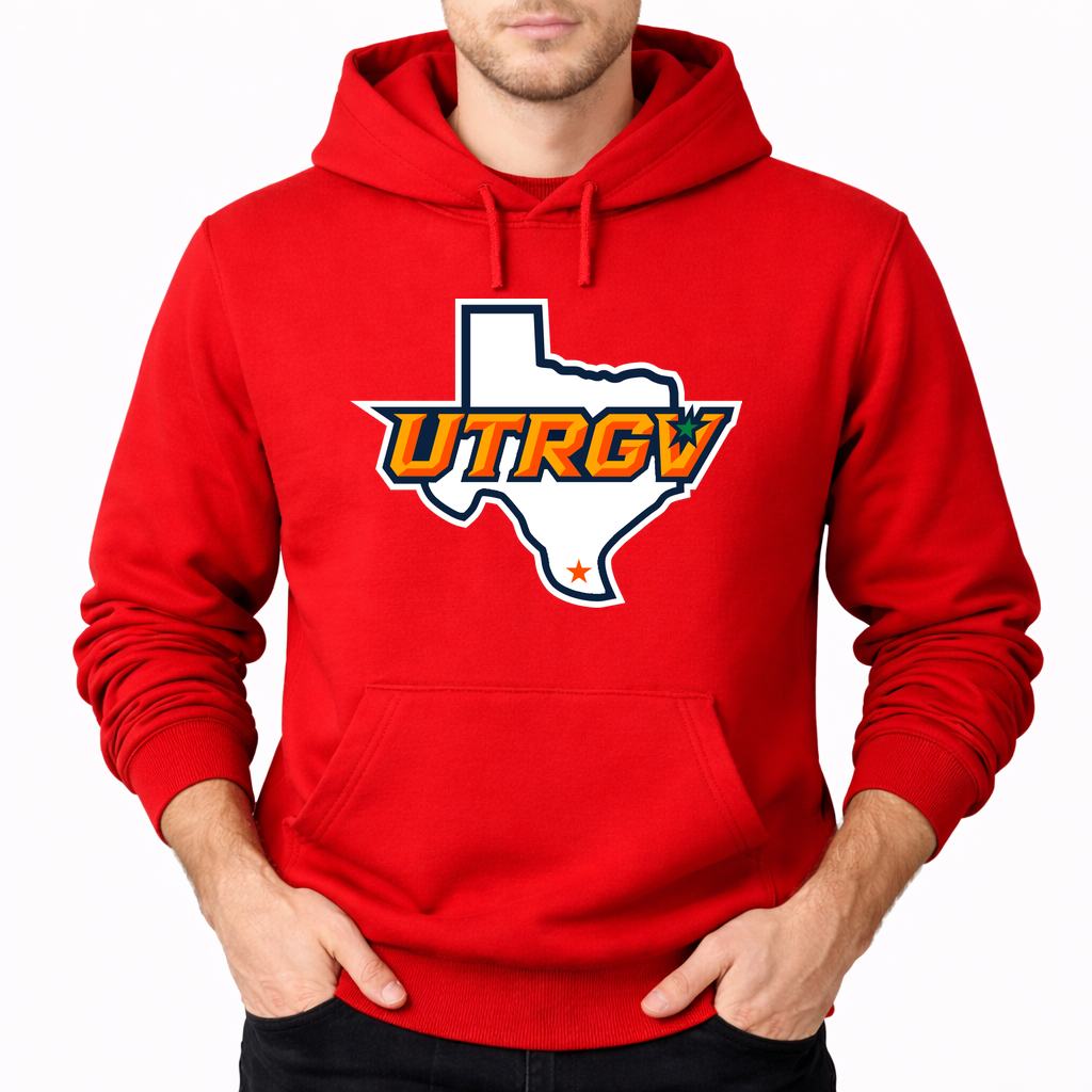 Men's UTRGV Vaqueros Pullover Hoodie - Red