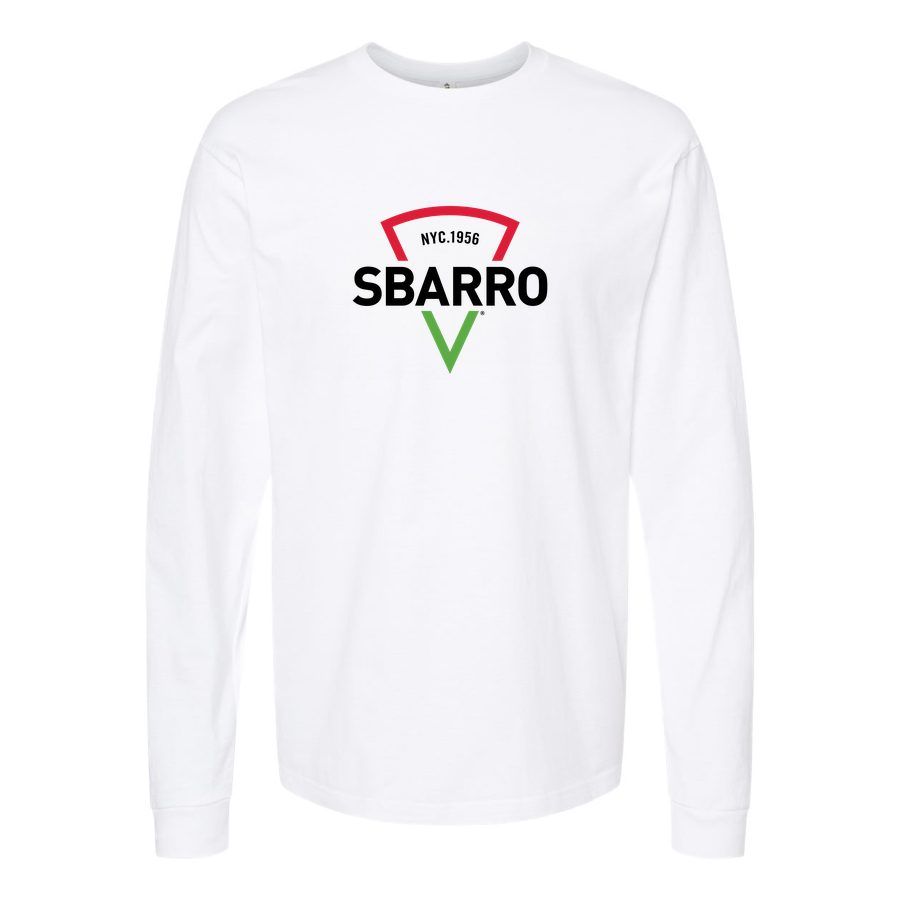 Men's Logo-Sbarro-1536x864 Long sleeves Cotton Blend T-Shirt - White