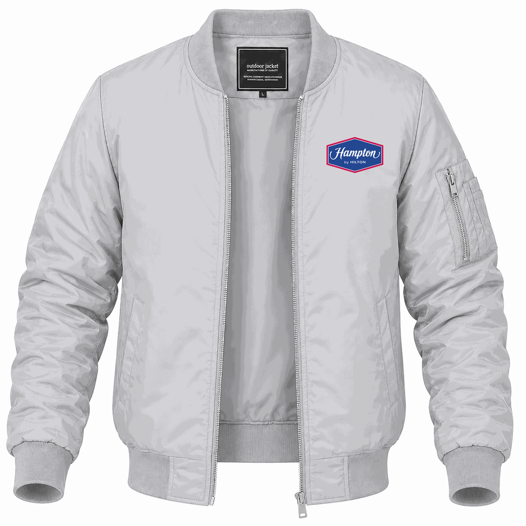 Men's Hampton Lightweight Bomber Jacket - Gray