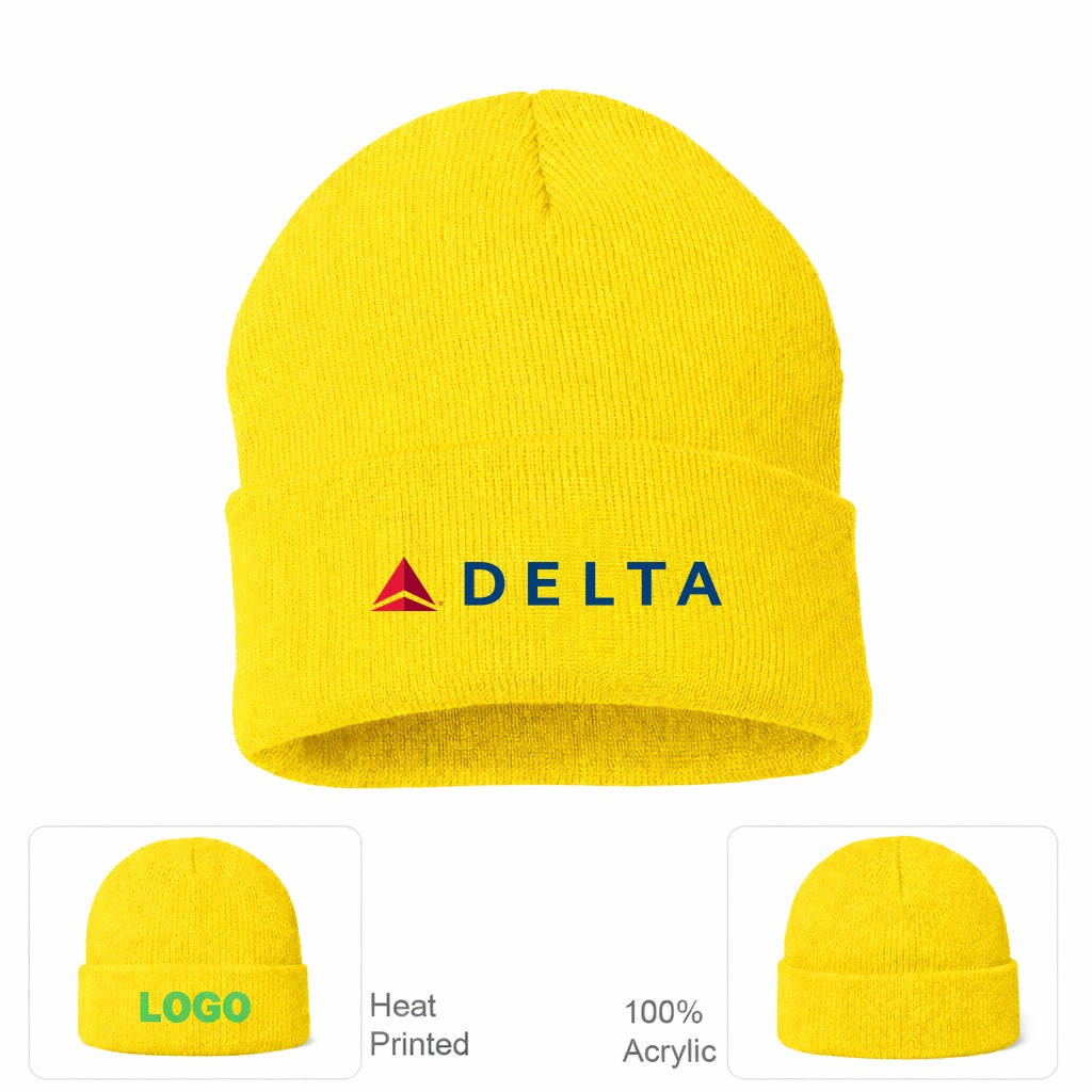 Delta Airlines Beanie Hat - Yellow
