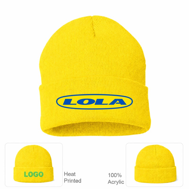 Lola Yellow Beanie Hat