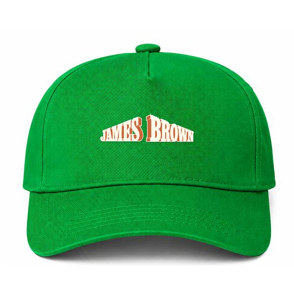 James Brown Logo Green Dad Baseball Cap Hat