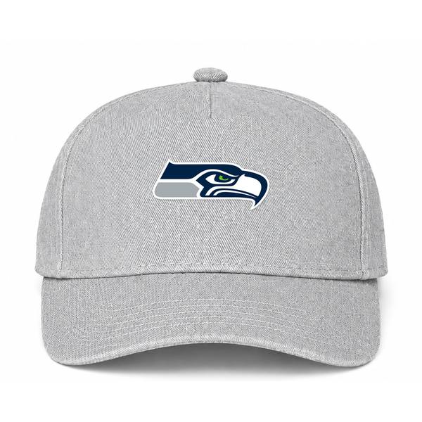 Seattle Seahawks NFL Logo Gray Dad Baseball Cap Hat