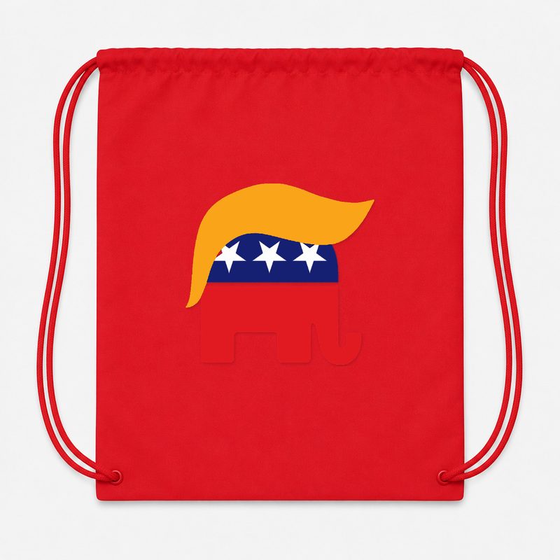 Donald Trump GOP Elephant Drawstring Bag - Red