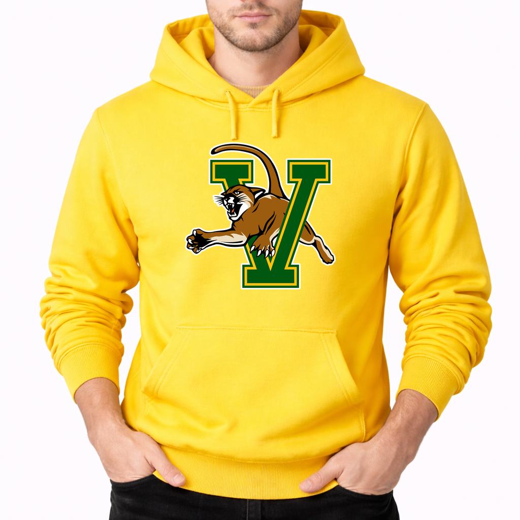 Men's Vermont Catamounts Pullover Hoodie - Yellow