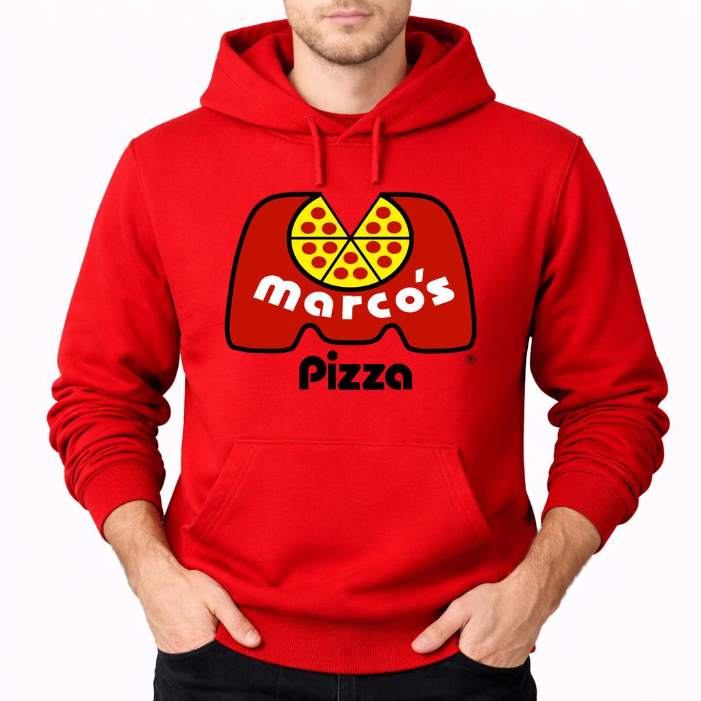 Men's Marcos Pizza Pullover Hoodie - Red