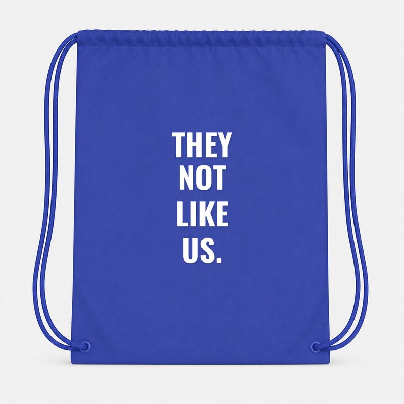 They Not Like US Drawstring Bag - Blue