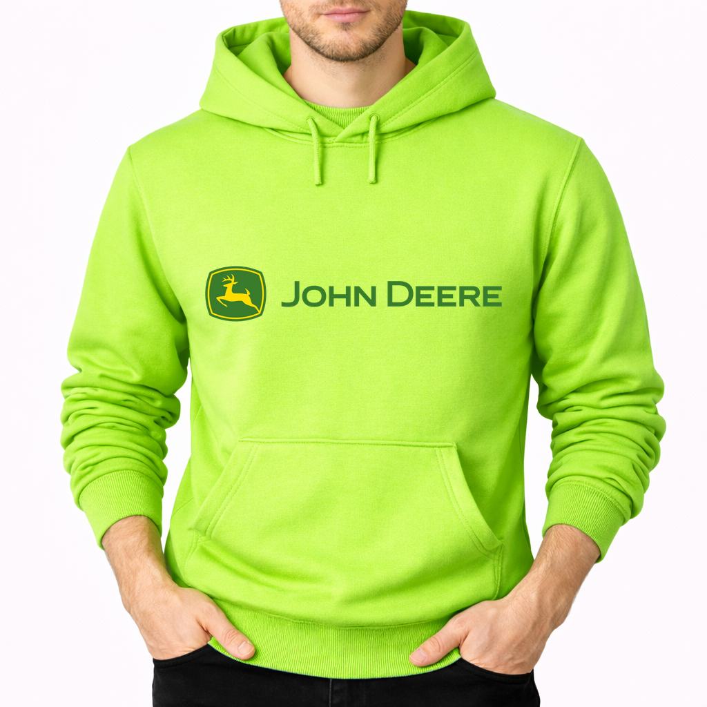 Men's John Deere Pullover Hoodie - Lime green