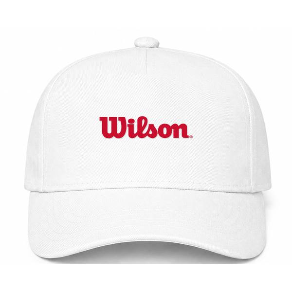 Wilson Logo White Dad Baseball Cap Hat