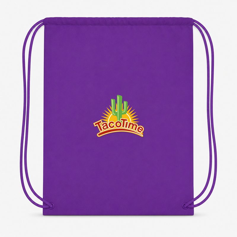 TacoTime Drawstring Bag - Purple