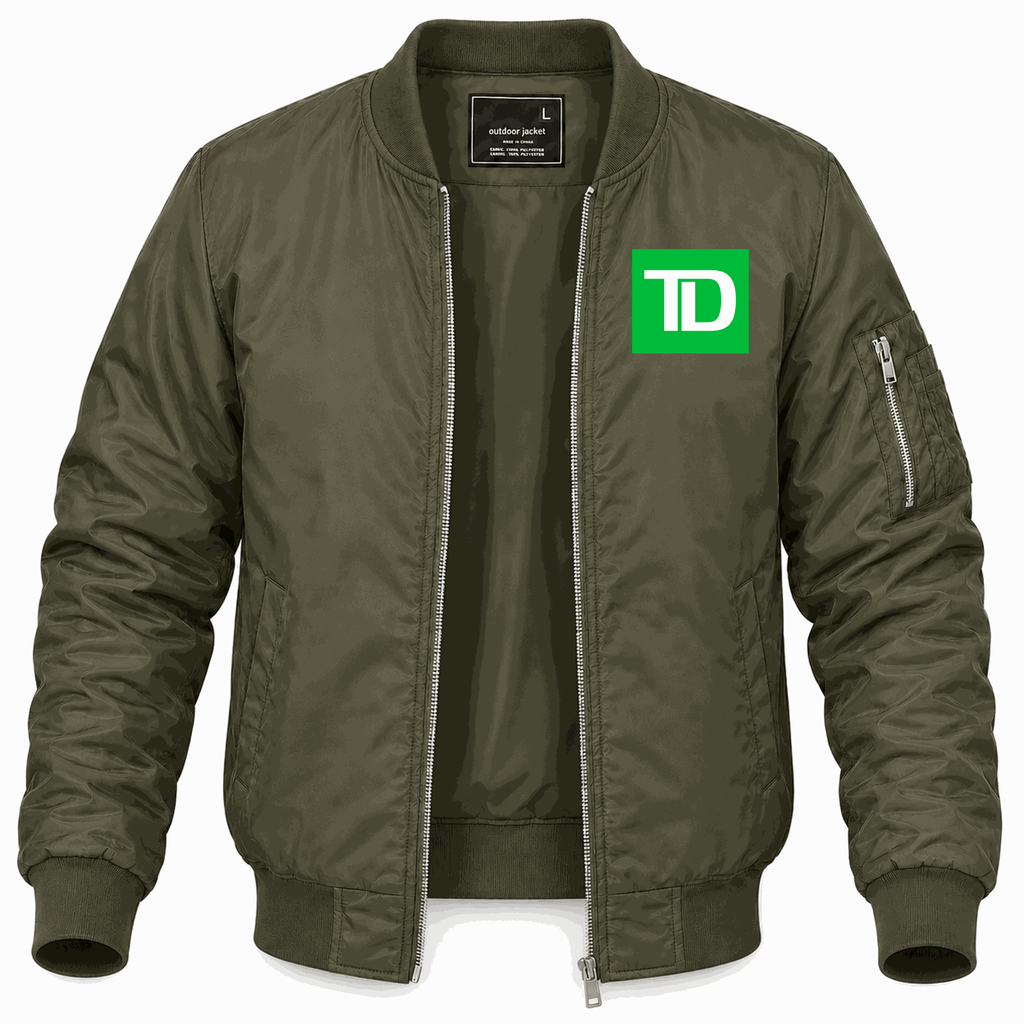 Men's TD Bank Lightweight Bomber Jacket - Army Green