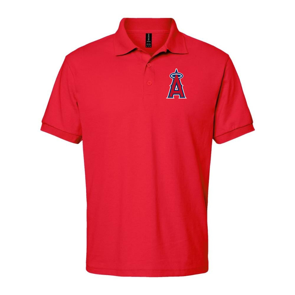 Men's Los Angeles Angels Dry Blend Polo - Red