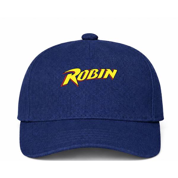 Robin Logo Navy Dad Baseball Cap Hat