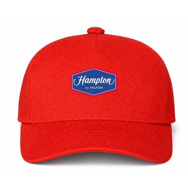 Hampton Inn Logo Red Dad Baseball Cap Hat
