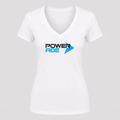 Women's Powerade V Neck T-Shirt in white