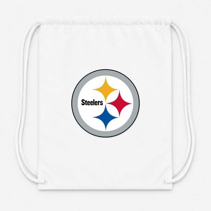 Pittsburgh Steelers Drawstring Bag - White