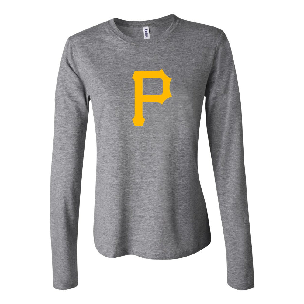 Women's Pittsburgh Pirates Long Sleeve T-Shirt - Gray