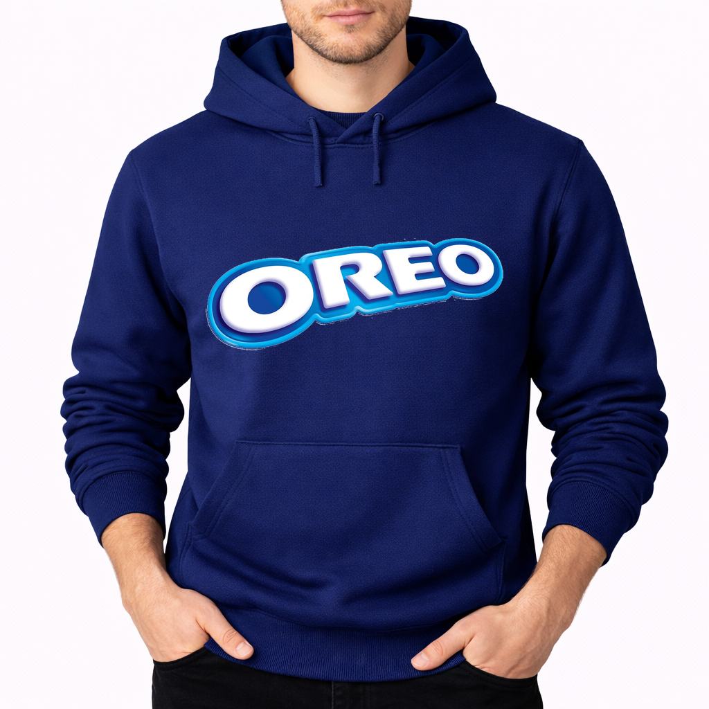 Men's Oreo Food Pullover Hoodie - Navy