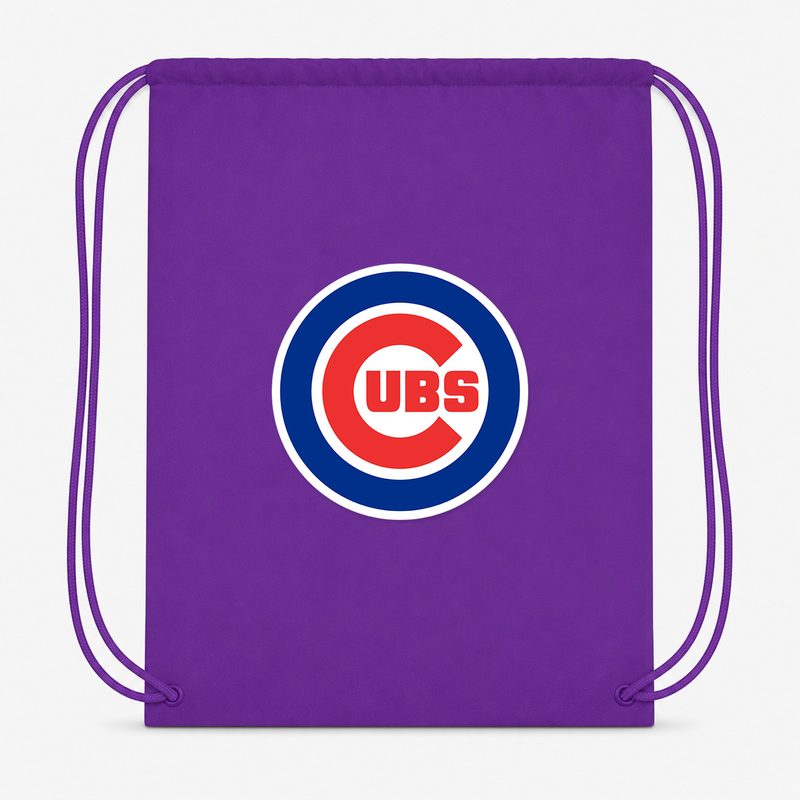 Chicago Cubs Drawstring Bag - Purple