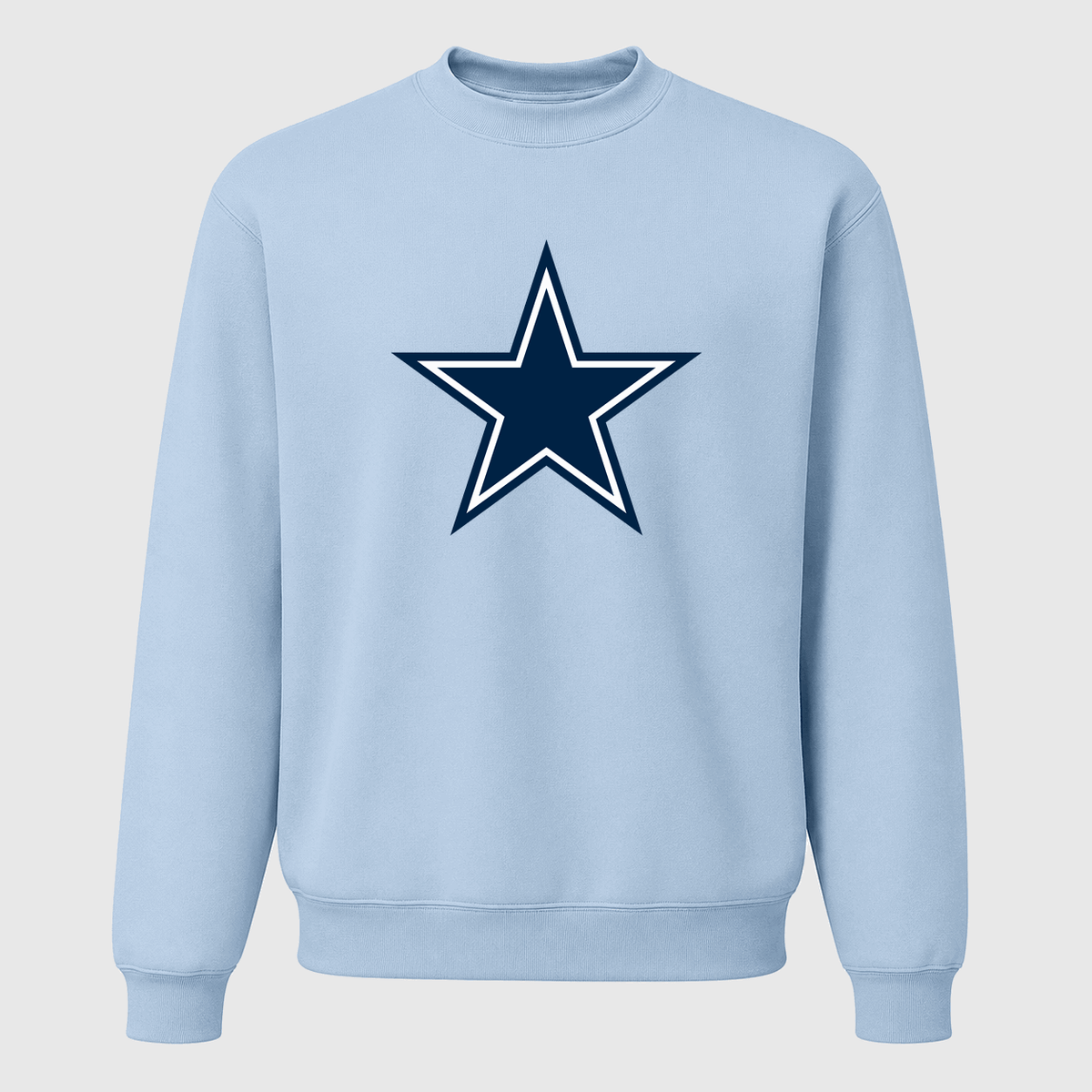 Men's Dallas Cowboys Crewneck Sweatshirt - Sky Blue