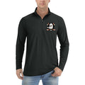 Anaheim Ducks quarter-zip athletic shirt in Black