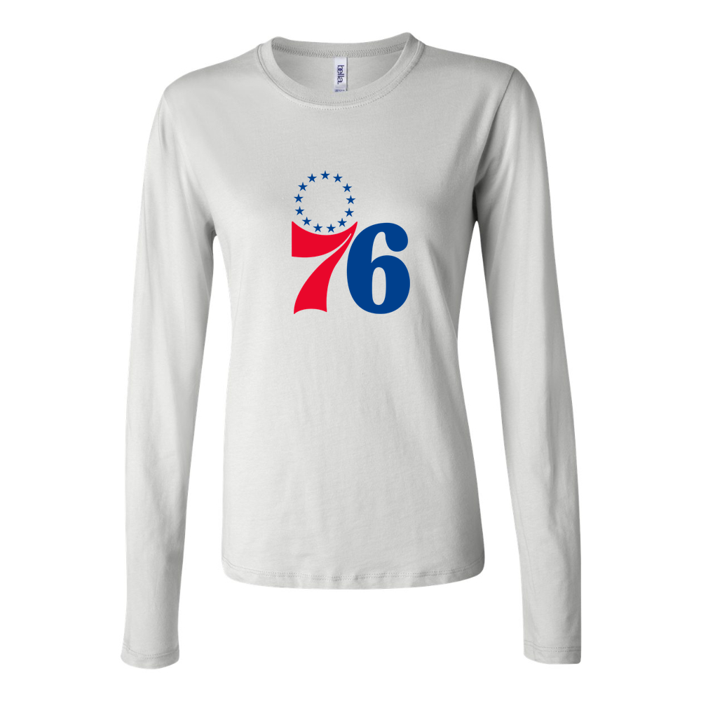 Women's Philadelphia 76ers Long Sleeve T-Shirt - White