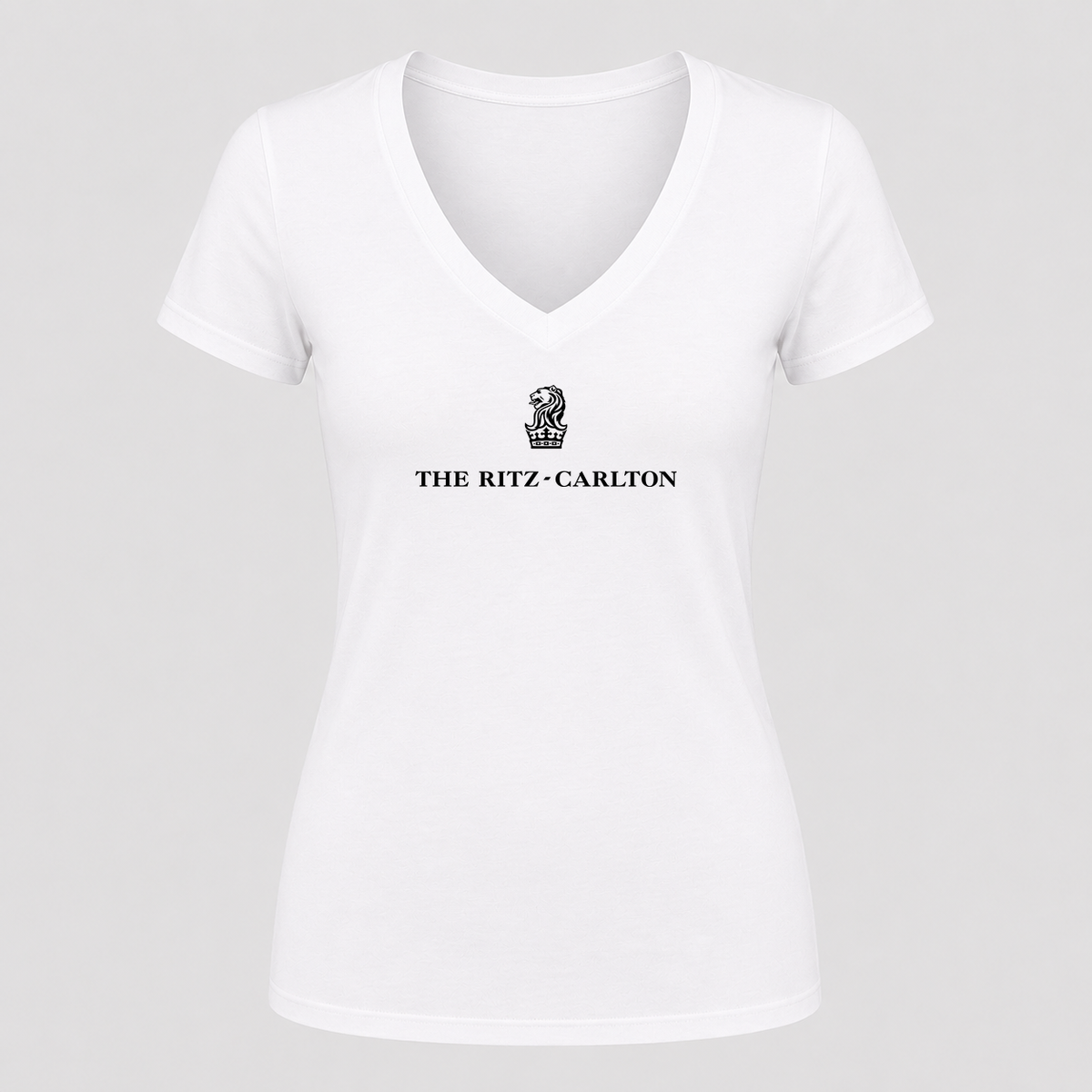 Women's Ritz Carlton V Neck T-Shirt in white