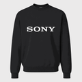 Men's Sony White Logo Crewneck Sweatshirt - Black