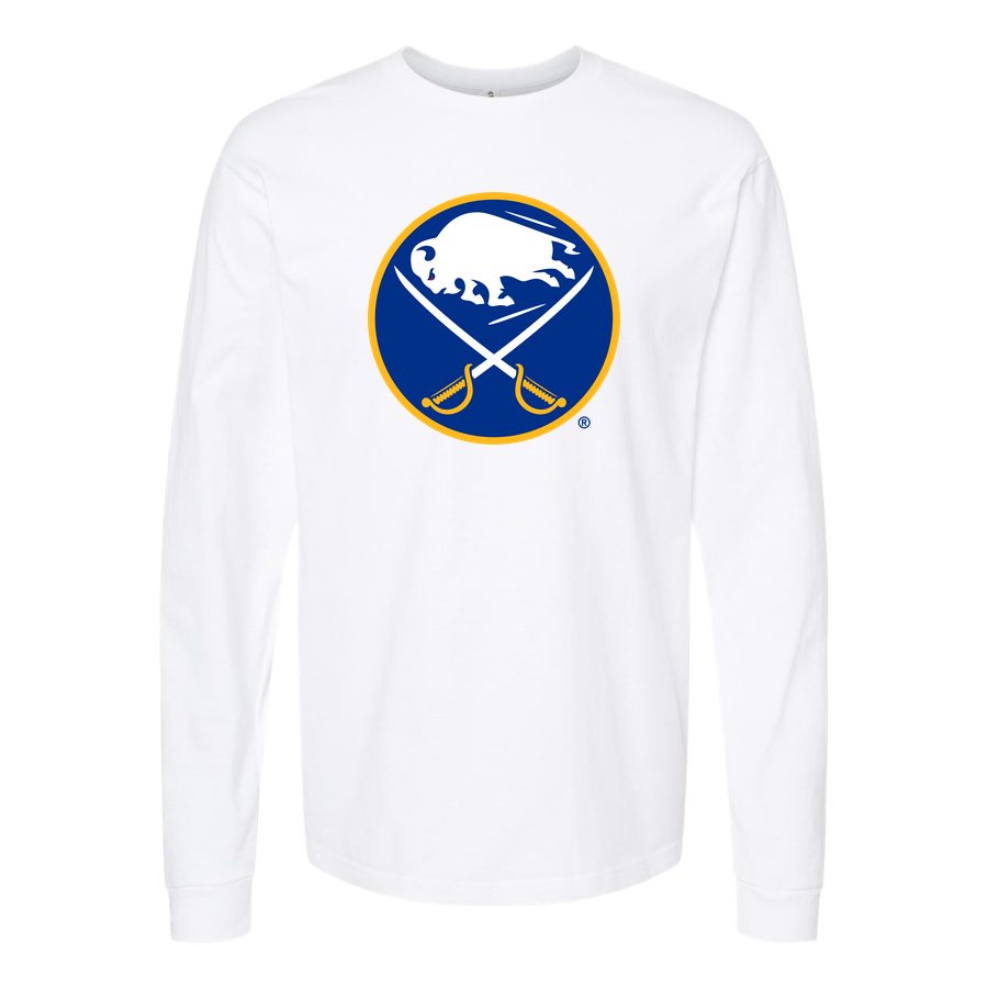 Men's Buffalo Sabres Long sleeves Cotton Blend T-Shirt - White