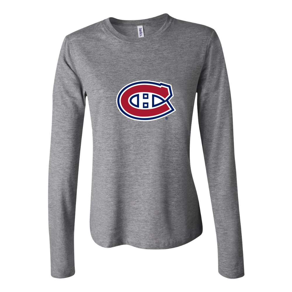 Women's Montreal Canadiens Long Sleeve T-Shirt - Gray