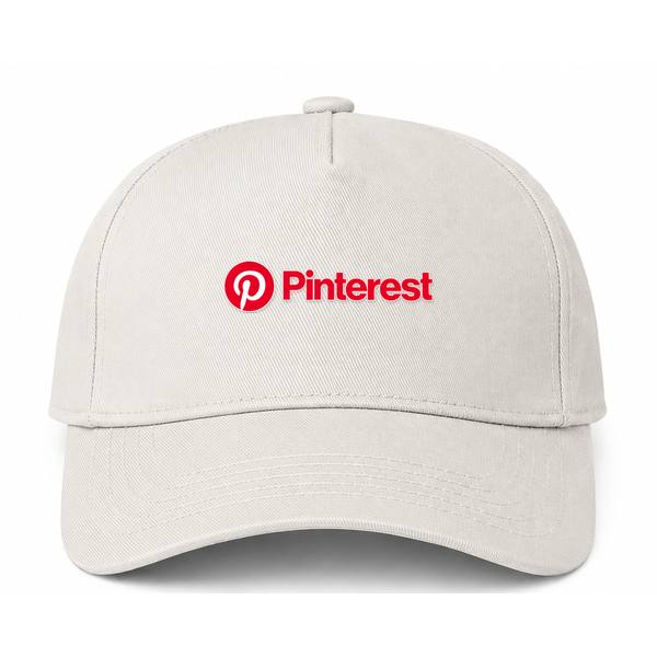 Pinterest Logo Beige Dad Baseball Cap Hat