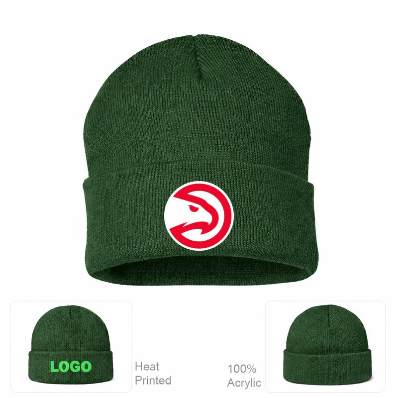 Atlanta Hawks Forest Green Beanie Hat