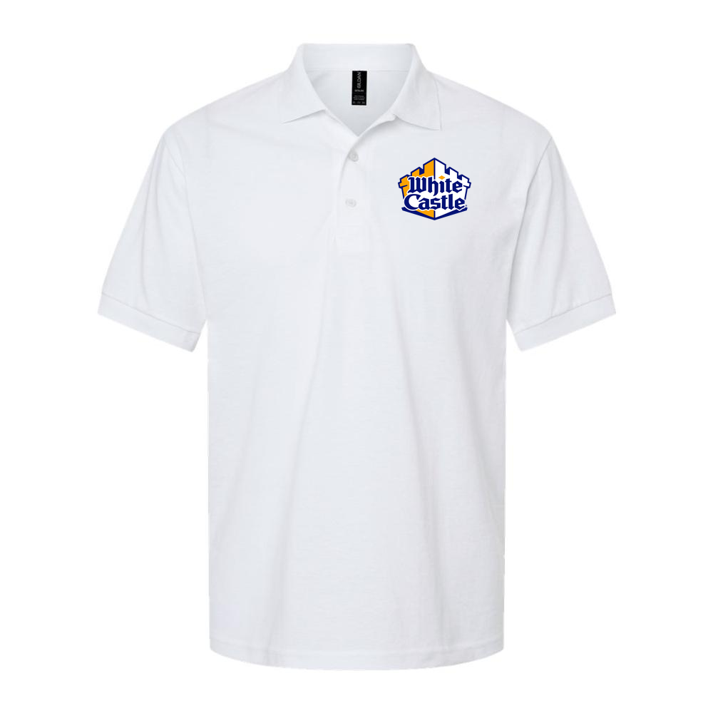 Men's White Castle Dry Blend Polo - White
