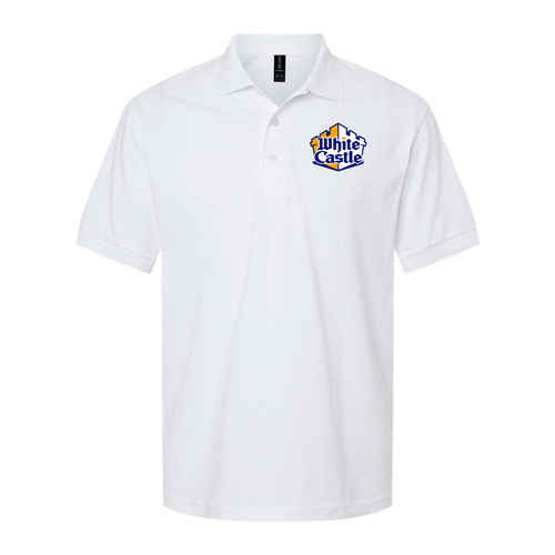 Men's White Castle Dry Blend Polo
