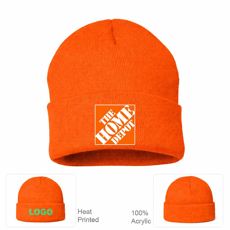 The Home Depot Orange Beanie Hat